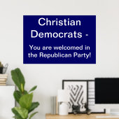 Christliche Demokraten Poster (Heimbüro)
