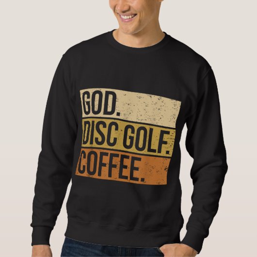 Christliche Disk Golf Player Sprichwort I God. Dis Sweatshirt (Vorderseite)