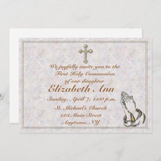 Christliche Einladung (Vorne/Hinten)