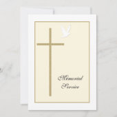 Christliche Einladung des Memorial Service (Vorderseite)