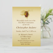 Christliche Einladung von Chalice, Eucharist und T (Stehend Vorderseite)