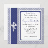 Christliche Einladung von Periwinkle (Vorne/Hinten)