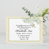 Christliche Einladung von White Lilies (Stehend Vorderseite)