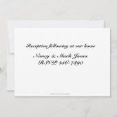 Christliche Einladung von White Lilies (Rückseite)