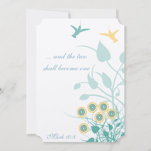 Christliche Einladung zum Hochzeitsschwingen bei V (Rückseite)