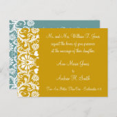 Christliche Einladung zur Hochzeit Carmel und Blue (Vorne/Hinten)