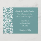 Christliche Einladung zur Hochzeit Carmel und Blue (Rückseite)