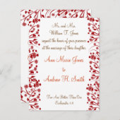 Christliche Einladung zur Hochzeit Carmel und Blue (Vorne/Hinten)