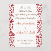 Christliche Einladung zur Hochzeit Carmel und Blue (Vorderseite)