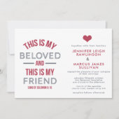 Christliche Einladung zur Hochzeit - Das ist mein  (Vorderseite)