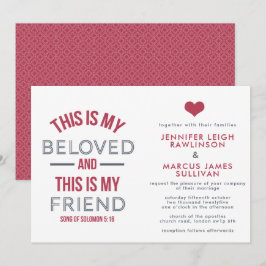 Christliche Einladung zur Hochzeit - Das ist mein 