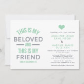 Christliche Einladung zur Hochzeit - Das ist mein  (Vorderseite)