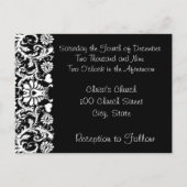 Christliche Einladung zur Hochzeit Elegantes Schwa (Rückseite)