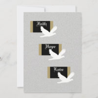 Christliche Einladung zur Hochzeit — Glaube, Hoffn