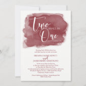 Christliche Einladung zur Hochzeit - Wasserfarbe M (Vorderseite)