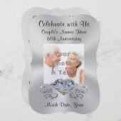 Christliche Einladungen zum 60. Hochzeitstag (Vorne/Hinten)