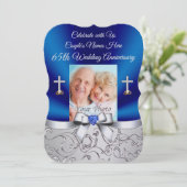 Christliche Einladungen zum 65. Hochzeitstag (Stehend Vorderseite)