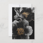 Christliche, elegante Blumenfeier Dankeskarte (Rückseite)