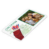 Christliche Eltern Kinder Foto Magnet (Linke Seite)