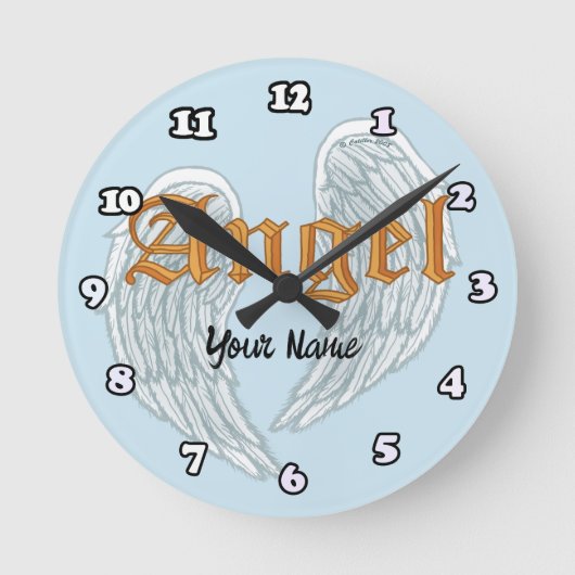 Christliche Engel Flügel Uhr (Vorderseite)