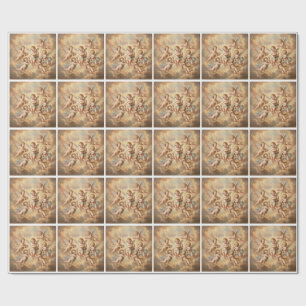 Christliche Engel im Himmel Geschenkpapier