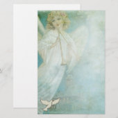 Christliche Engels-Taube stationär Briefpapier (Vorne/Hinten)