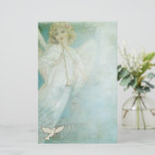 Christliche Engels-Taube stationär Briefpapier (Stehend Vorderseite)