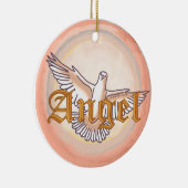 Christliche Engeltaube Keramikornament (Rechts)