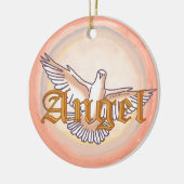 Christliche Engeltaube Keramikornament (Links)