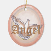 Christliche Engeltaube Keramikornament (Links)