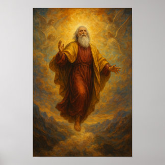 Christliche Entrückung des Enoch Hebräer 11:5 Poster