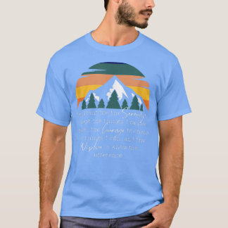Christliche Erholung Gebet Gott gibt mir die Seren T-Shirt