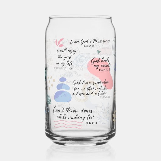 Christliche Erinnerungen Bibelverse Dosenglas (Rückseite)