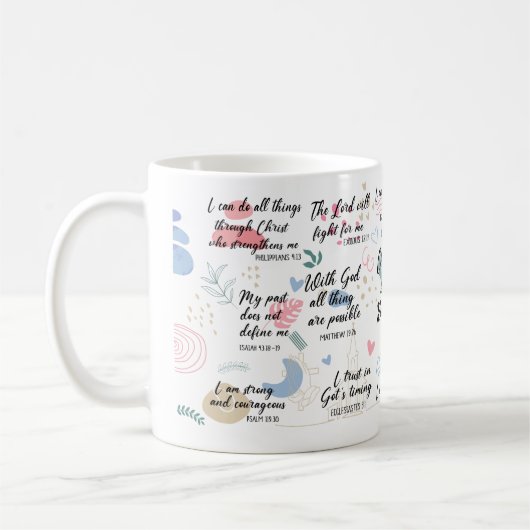 Christliche Erinnerungen Kaffeetasse (Links)