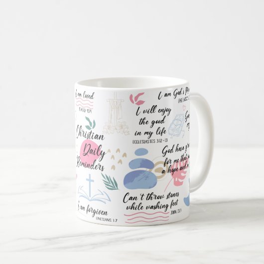 Christliche Erinnerungen Kaffeetasse (VorderseiteRechts)
