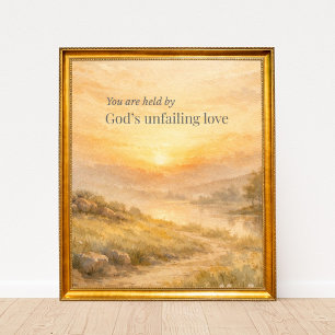 Christliche Ermutigung durch Gottes unvergängliche Poster