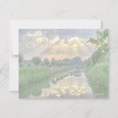 Christliche Ermutigung durch ruhige Szene Karte (Rückseite)