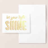 Christliche Ermutigung Ihres Lichtscheines gelasse Folienkarte (Anzeige)