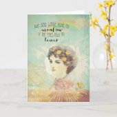 Christliche Ermutigung Karte (Gelbe Blume)