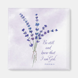 Christliche Ermutigung Lavendel mit Schriftwort  Magnet