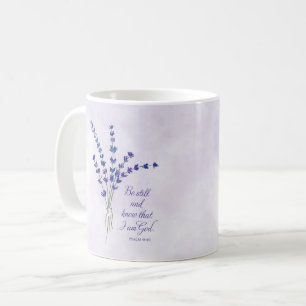 Christliche Ermutigung Lavendel mit Schriftzug Kaffeetasse