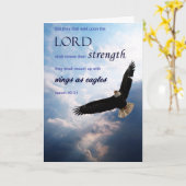 Christliche Ermutigungskarte Bald Adler Karte (Gelbe Blume)