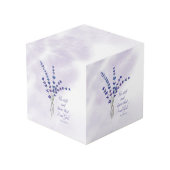 Christliche Ermutigungslavene mit der Schrift Würfel (Rückseite Schrägansicht)