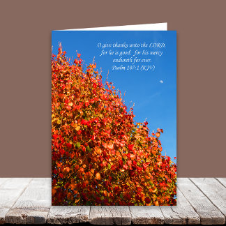 Christliche Erntedank Card — Herbst Feiertagskarte