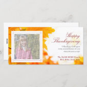 Christliche Erntedank-Fotokarte Feiertagskarte (Vorne/Hinten)