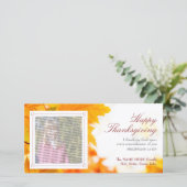 Christliche Erntedank-Fotokarte Feiertagskarte (Stehend Vorderseite)