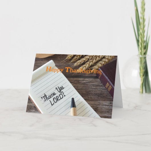 Christliche Erntedank-Karte Feiertagskarte (Vorderseite)