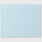 Christliche Event-Imitate Gold Cross Muster Blau Geschenkpapier (Flach)