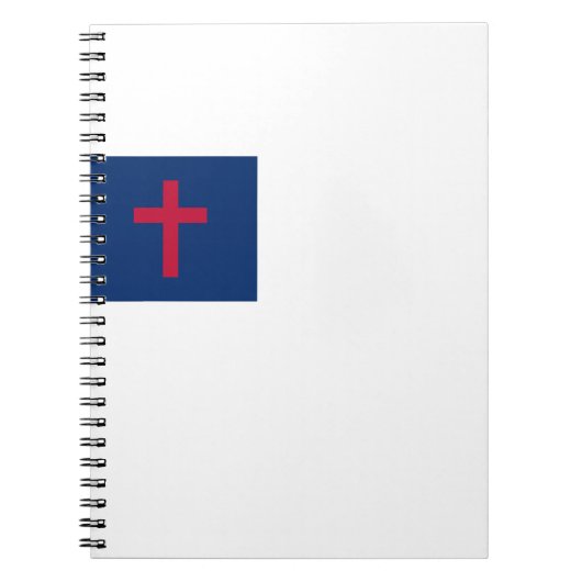 Christliche Fahne Spiral Foto Notebook Notizblock (Vorderseite)