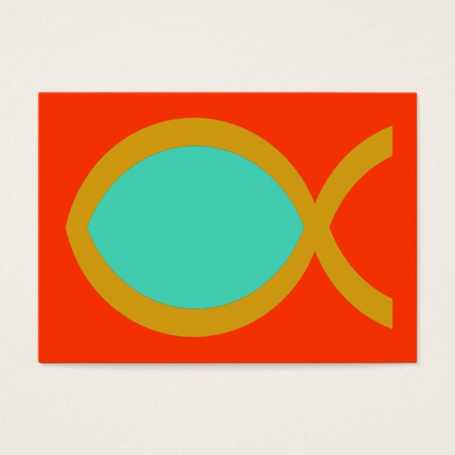 Christliche Fangsymbol-Karte / (Vorderseite)